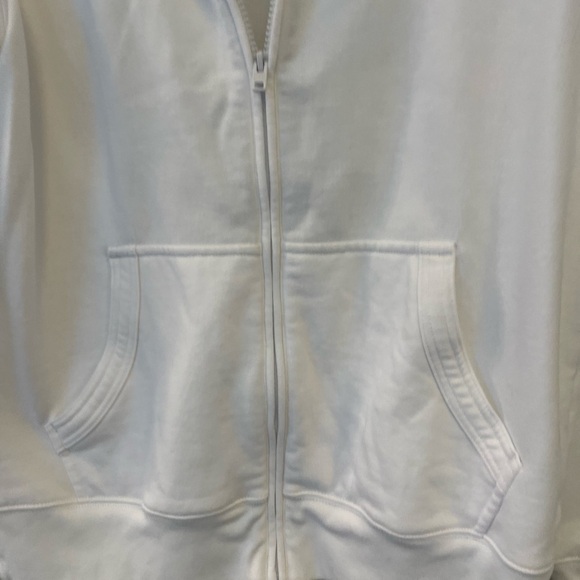 White Tommy Hilfiger Zip up new w/out tags. Size M - Picture 6 of 10